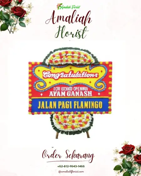 Sewa Papan Bunga Mori Atas