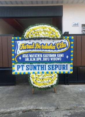 Papan Bunga Duka di Mori Atas