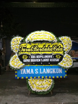 Papan Bunga Duka di Mori Atas